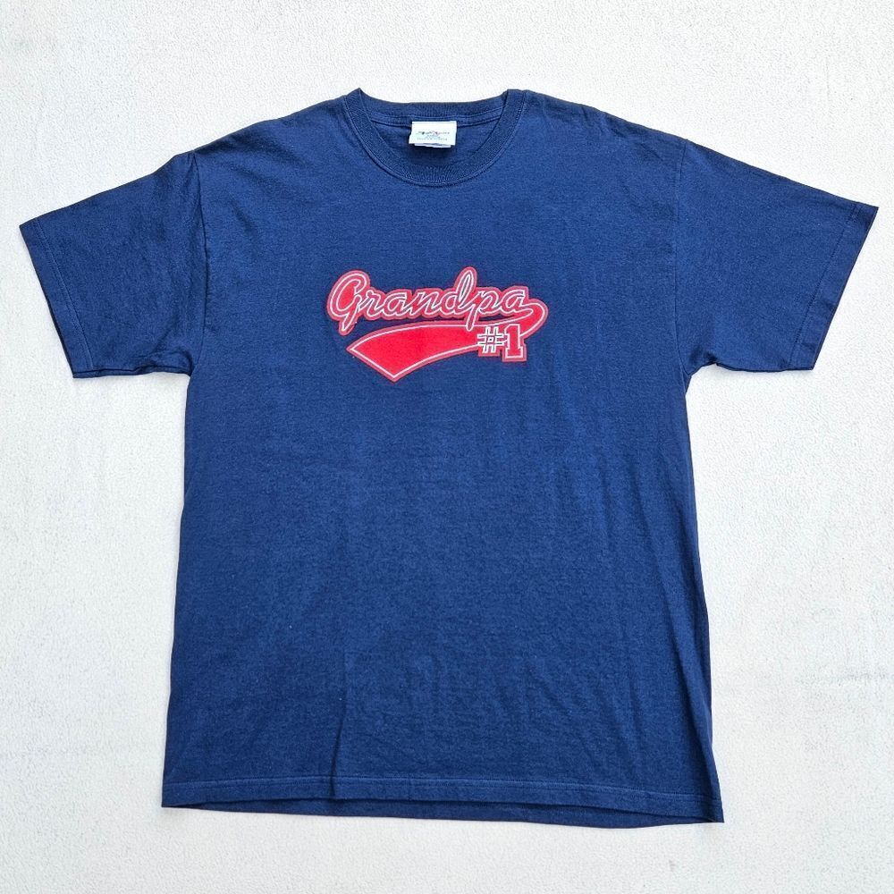 NWOT MC Sport Number 1 Grandpa Short Sleeve T-shirt Size L